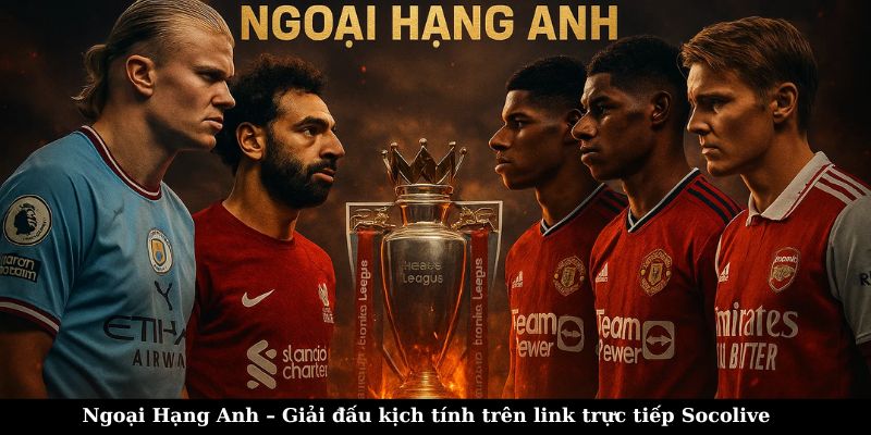 Link trực tiếp bóng đá Socolive – Xem Ngoại Hạng Anh, Cúp C1, La Liga 4 Ngoại Hạng Anh – Giải đấu kịch tính trên link trực tiếp Socolive